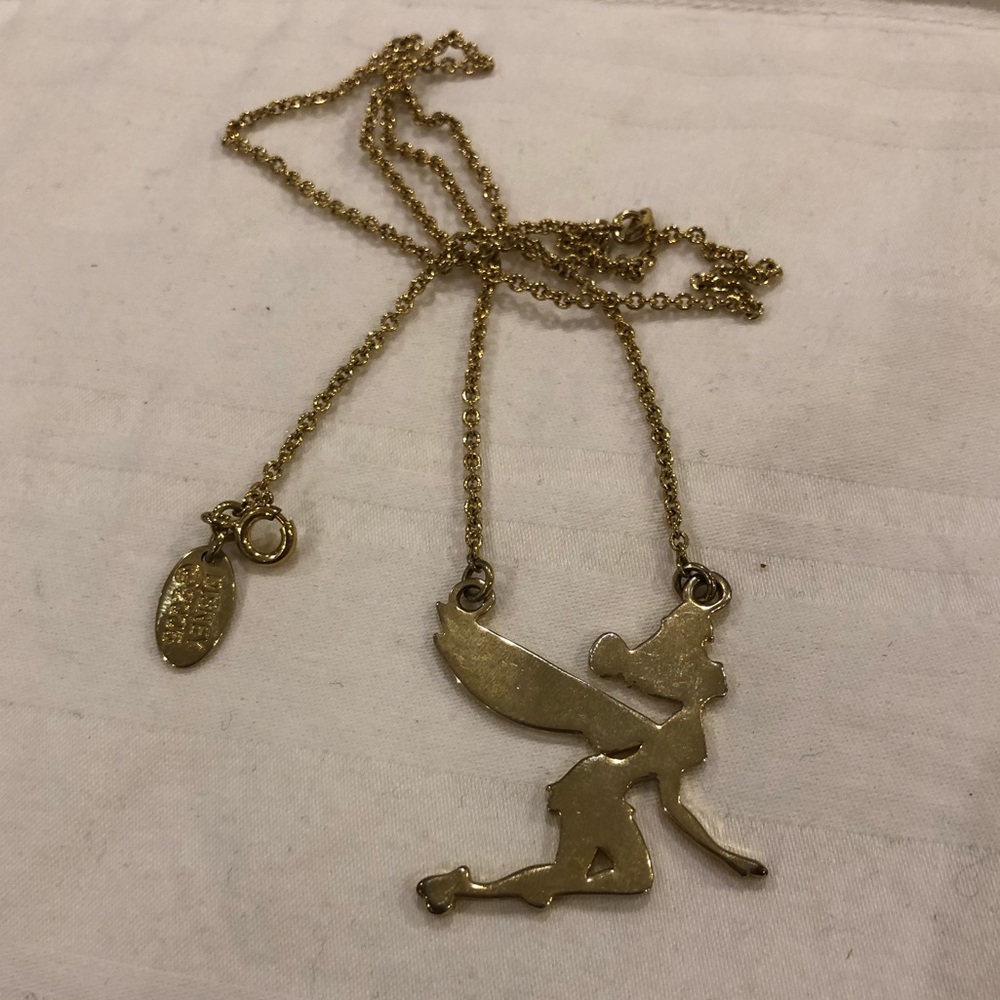 Gold Plated Disney Tinkerbell Necklace